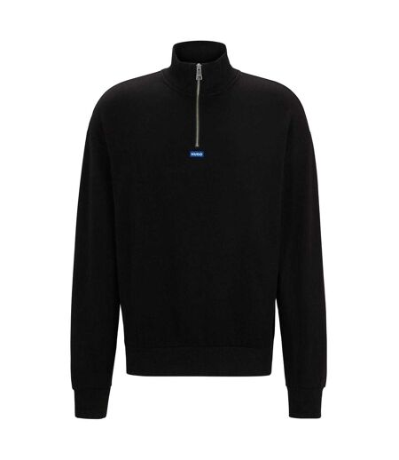 Mens Fleece Sweatshirt Black Hugo