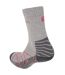Pack Of 2  Womens/ladies Lightweight Socks  Grey Fuchsia Salomon-2