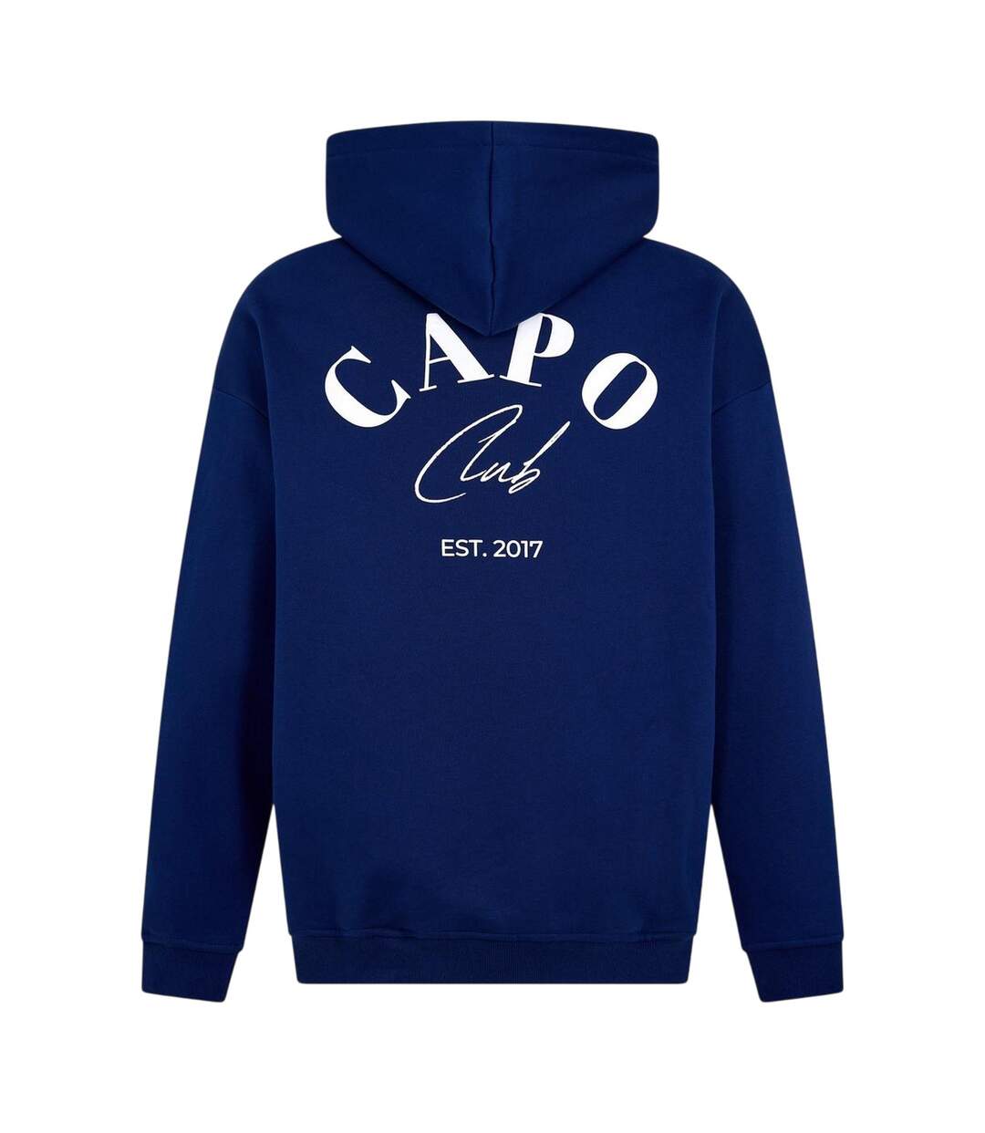 Mens Club Hoodie Navy White Capo-3