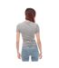 T-shirt Helvetica Femme Gris Blanc Off-White-2
