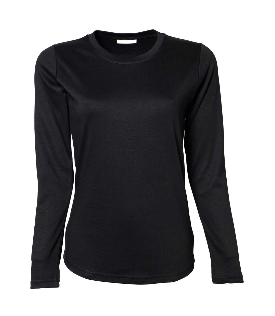 Tee Jays Womens/Ladies Interlock Long Sleeve T-Shirt (Black) - UTBC3322-1