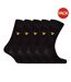 Lot De 5  Paires De Chaussettes Motif/style Logo Brodé Core Homme Noir Lyle & Scott-1