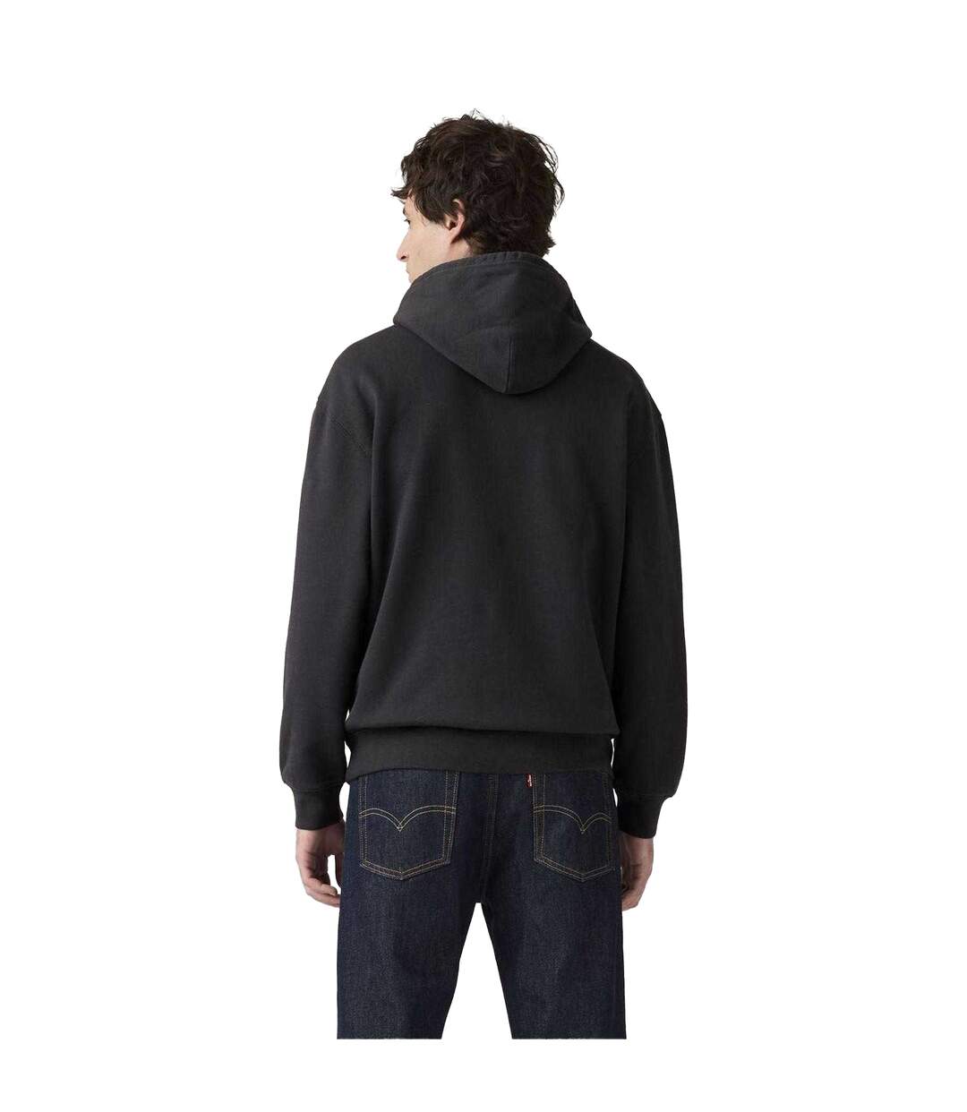 Mens Relaxed Fit Hoodie Grey Levis-3