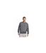Mens 3 Stripes Sweatshirt Dark Grey Black Adidas-1