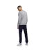 Mens Basic Sweatshirt Light Grey Jack And Jones-3