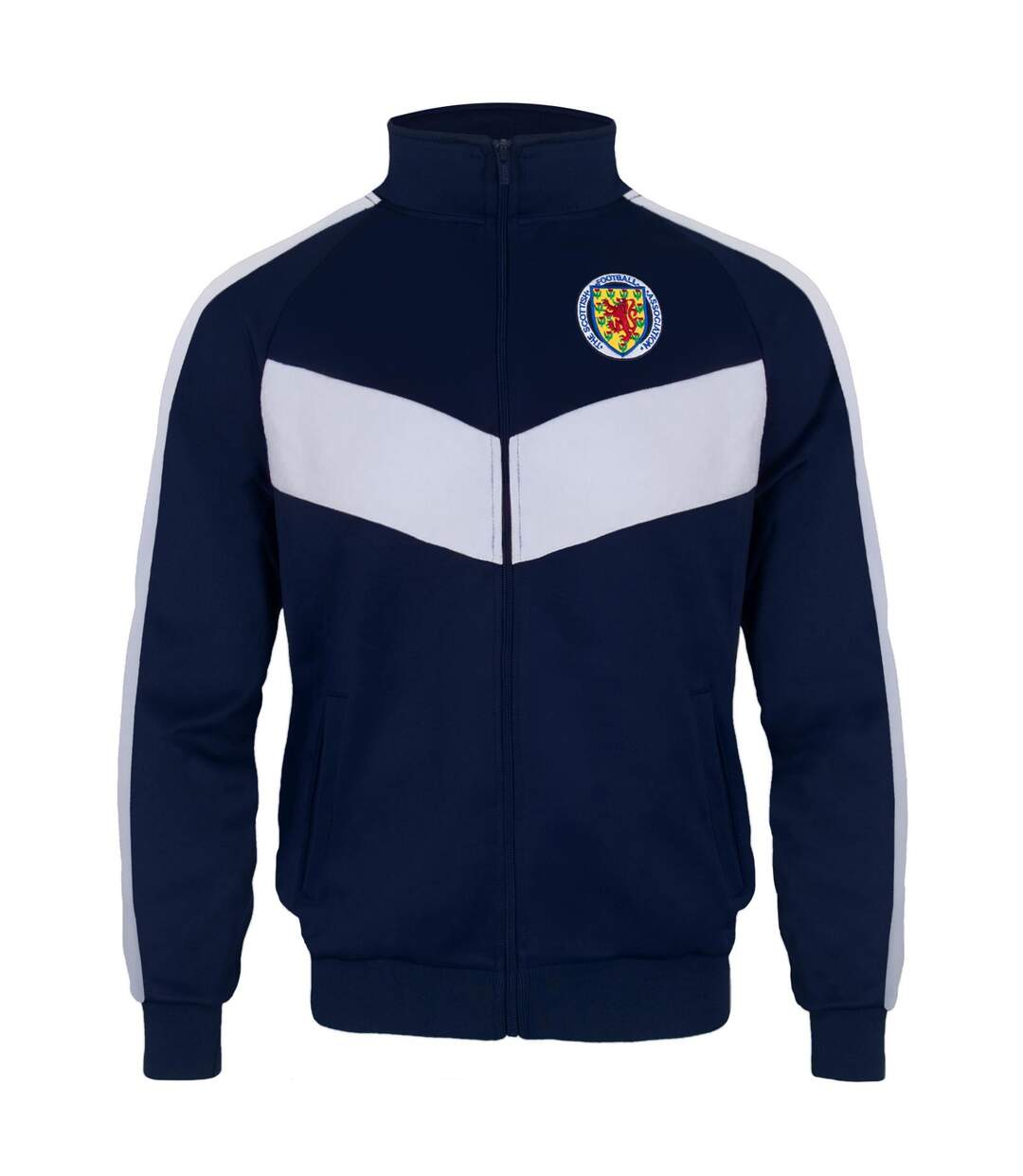 Veste De Survêtement Homme Bleu Marine Blanc Scottish FA-1