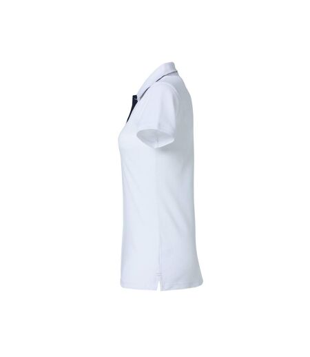 Polo Heavy Premium Femme Blanc Clique