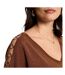 T-Shirt marron/doré femme morgan mring-2