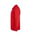 Mens Classic Lincoln Long-sleeved Polo Shirt Red Clique-1