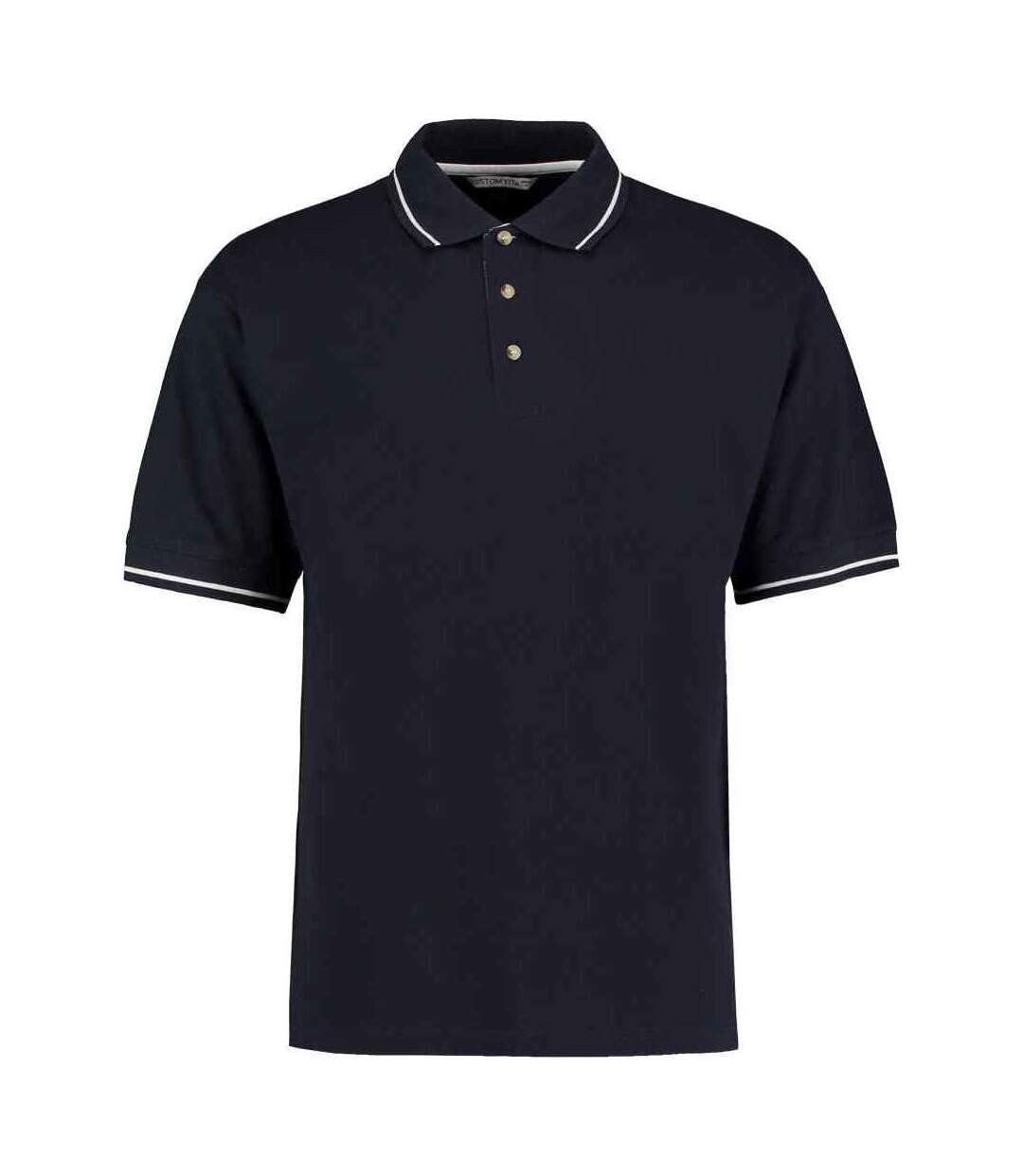 Polo homme bleu marine / blanc Kustom Kit