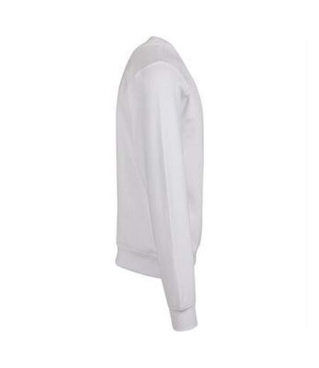 Mens Premium Crew Neck Sweater White Build Your Brand