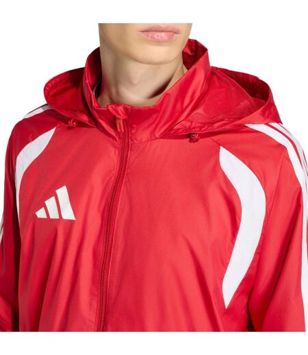 Coupe-vent Motif/style 3 Rayures Tiro Homme Rouge Adidas