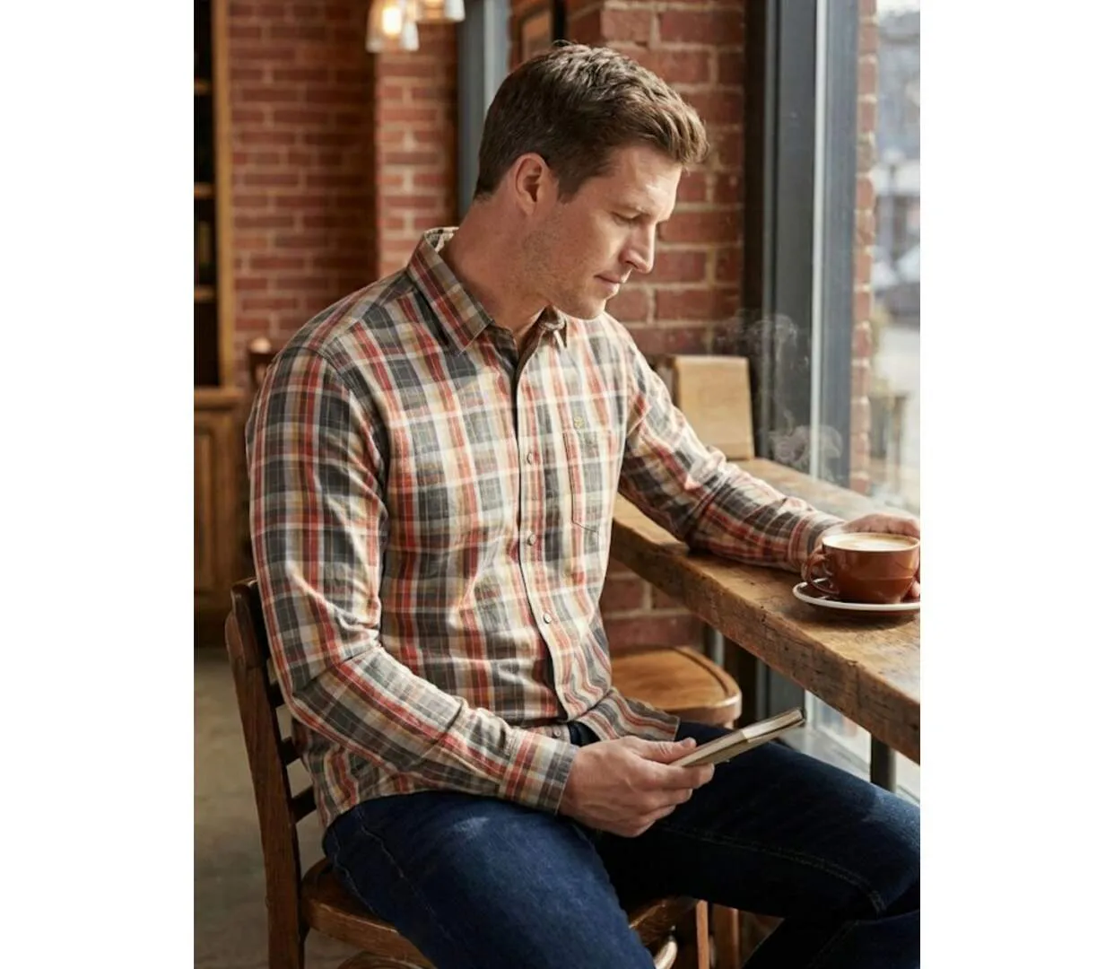 Chemise à carreaux Manches Longues Homme Winchester Tikal2-4
