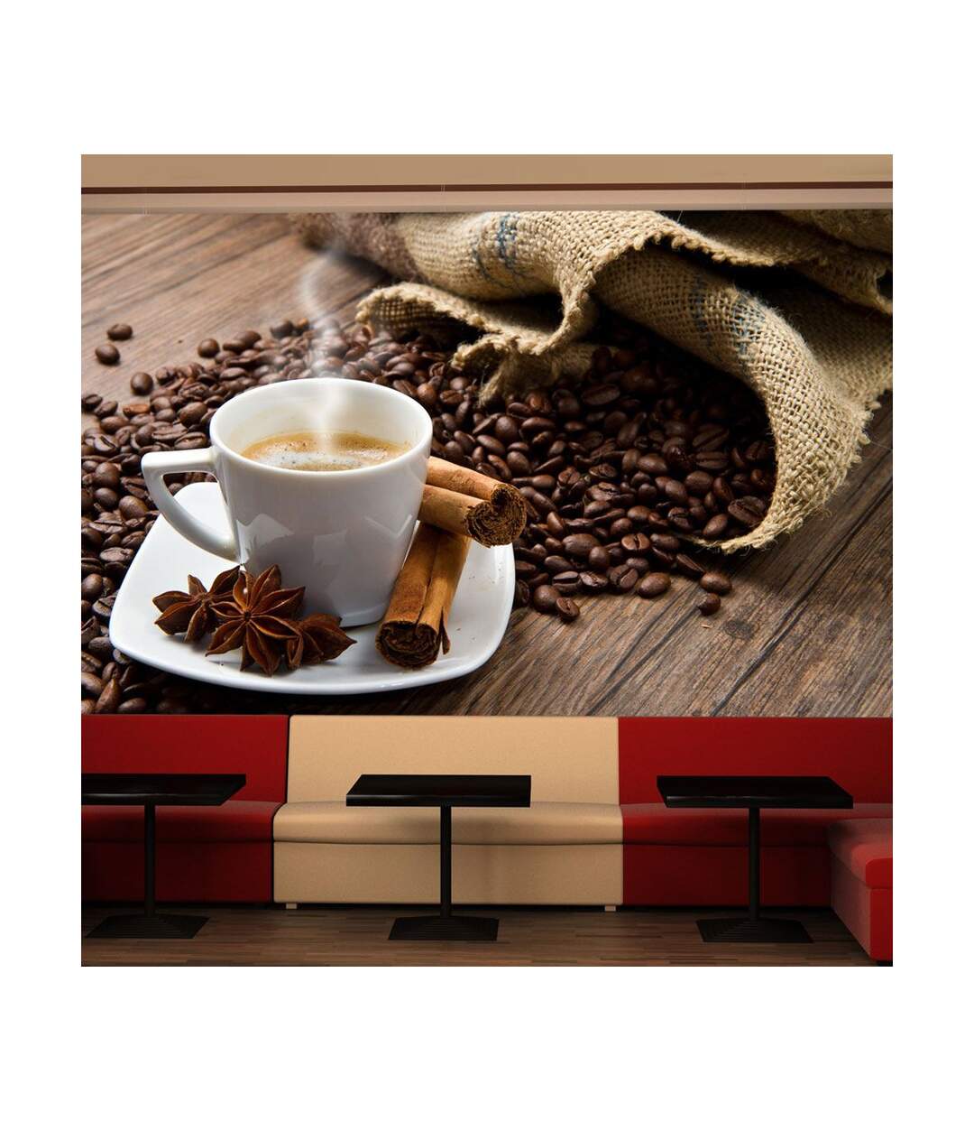 Papier Peint Star Anise Coffee II 270x450cm-1