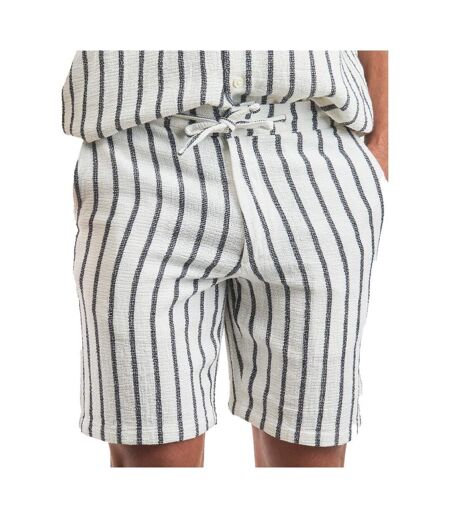 Short blanc/marine rayure homme selected slhregsal