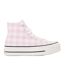 Womens/ladies Chuck Classic Platform High Top Trainers Pink Converse-1