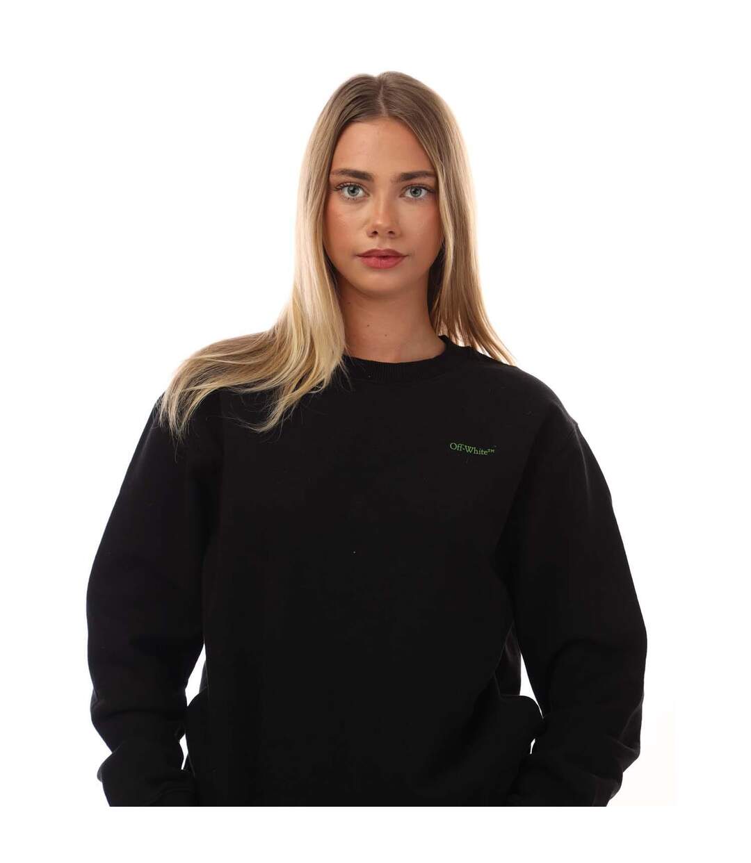 Sweat Arrow Femme Noir Off White-3