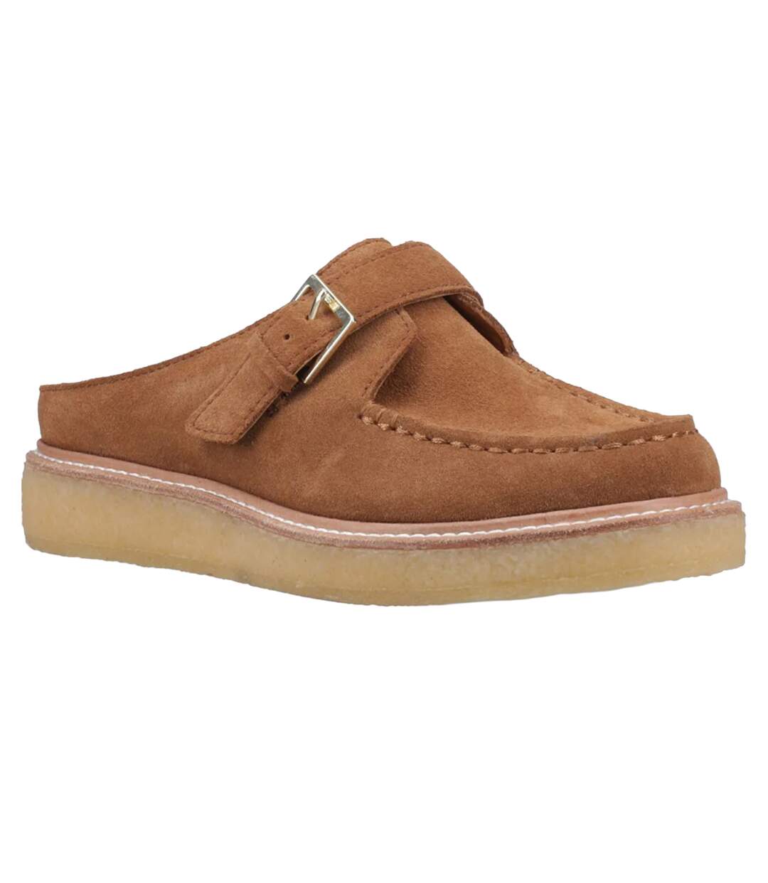 Womens/ladies Captain´s Nubuck Mules Tan Sperry-1