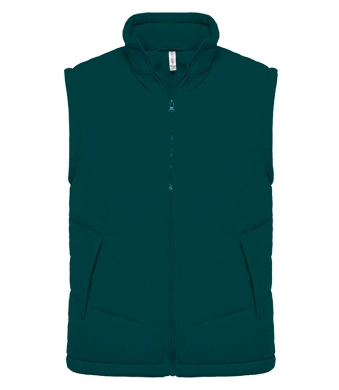 Veste sans manches doublée polaire - K6118 - vert foncé