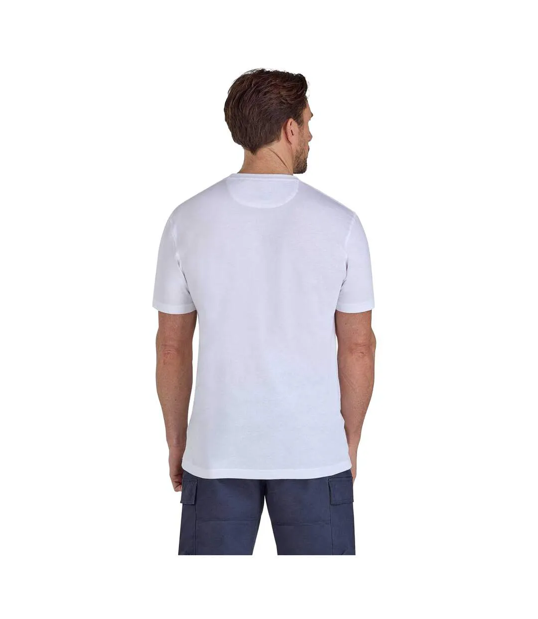Mens Beach Rugby T-shirt White Raging Bull-3