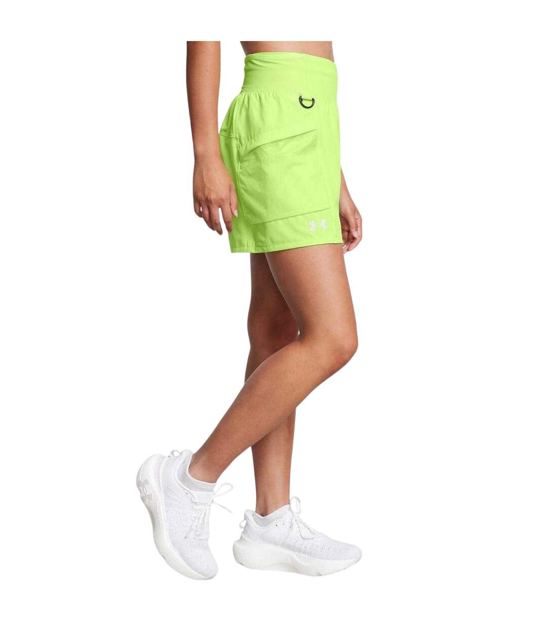 Womens/ladies Trail Walking Shorts Green Under Armour-4