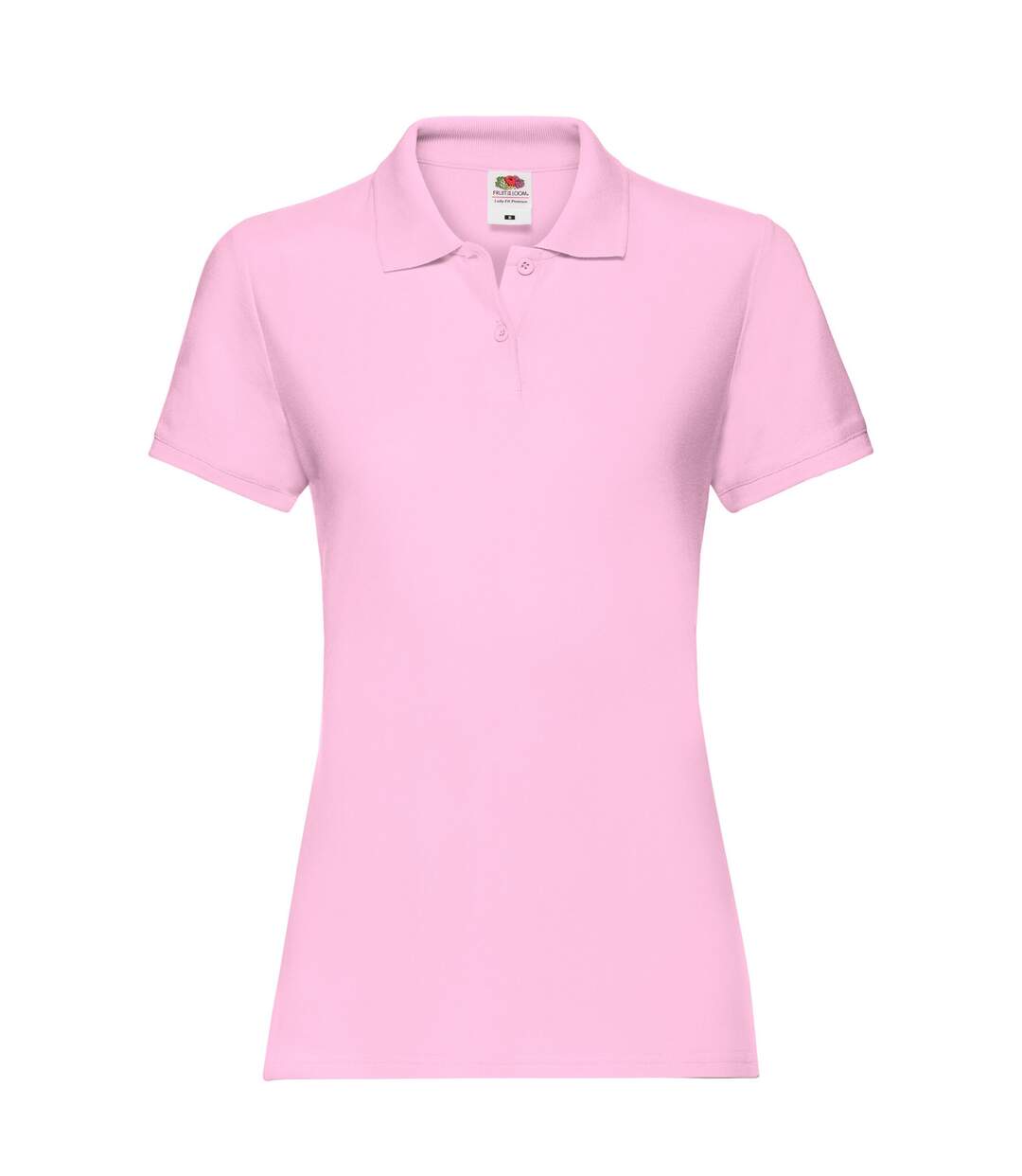 Polo premium femme rose clair Fruit of the Loom