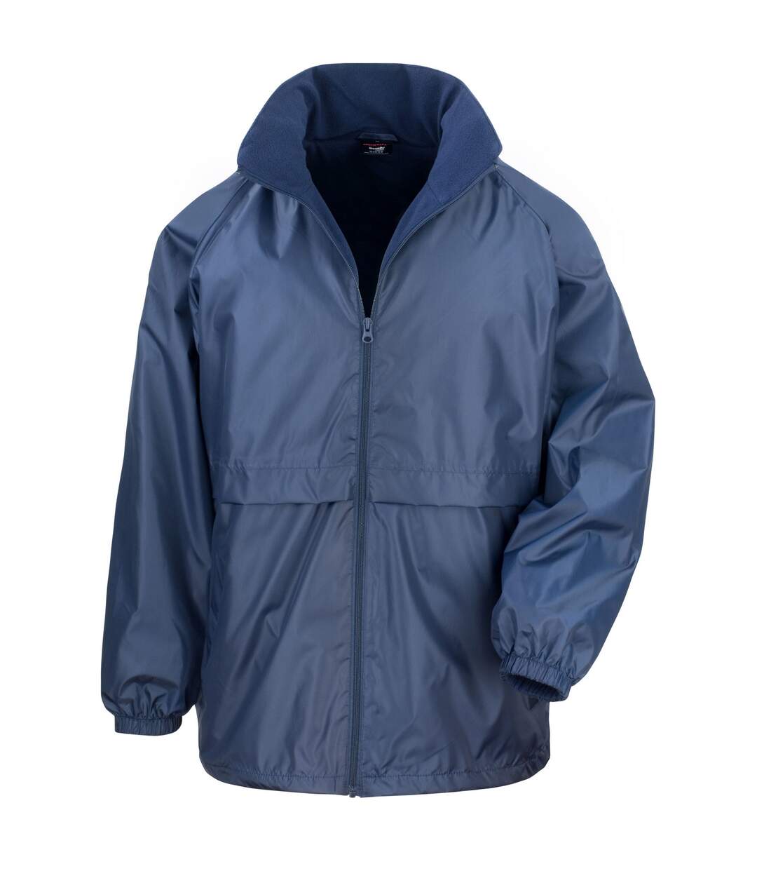 Mens microfleece lined waterproof jacket navy Result Core-1