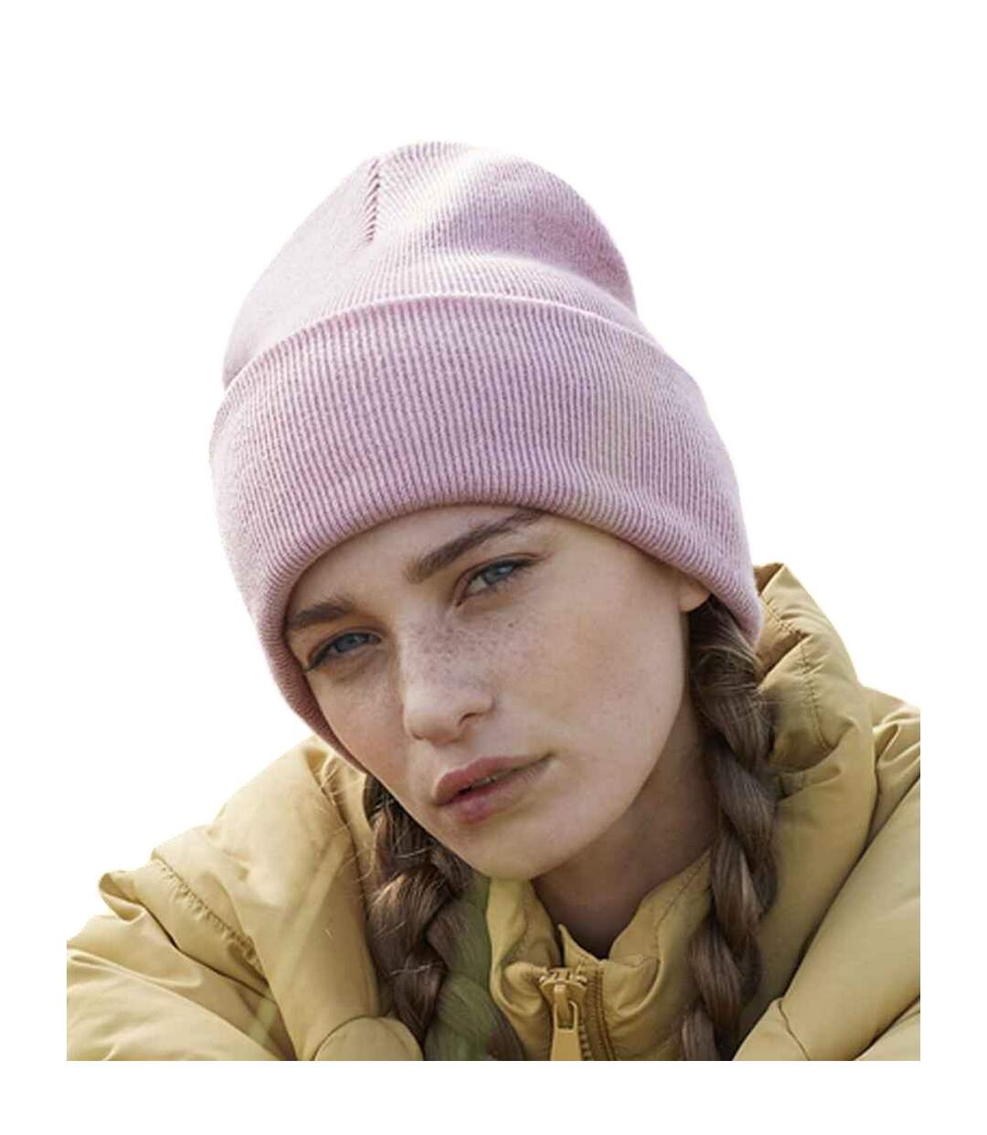 Bonnet Original Adulte Rose Pâle Beechfield-2