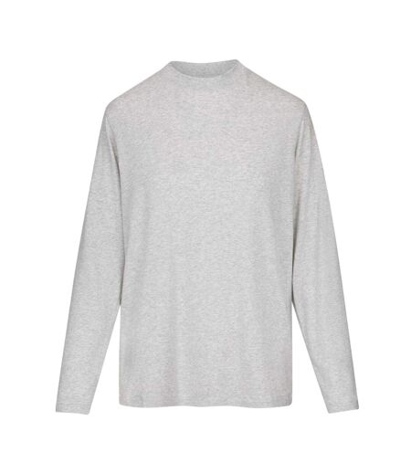 Womens/ladies Modal Boyfriend Long-sleeved T-shirt Light Heather Grey Skims