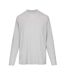 Womens/ladies Modal Boyfriend Long-sleeved T-shirt Light Heather Grey Skims-1
