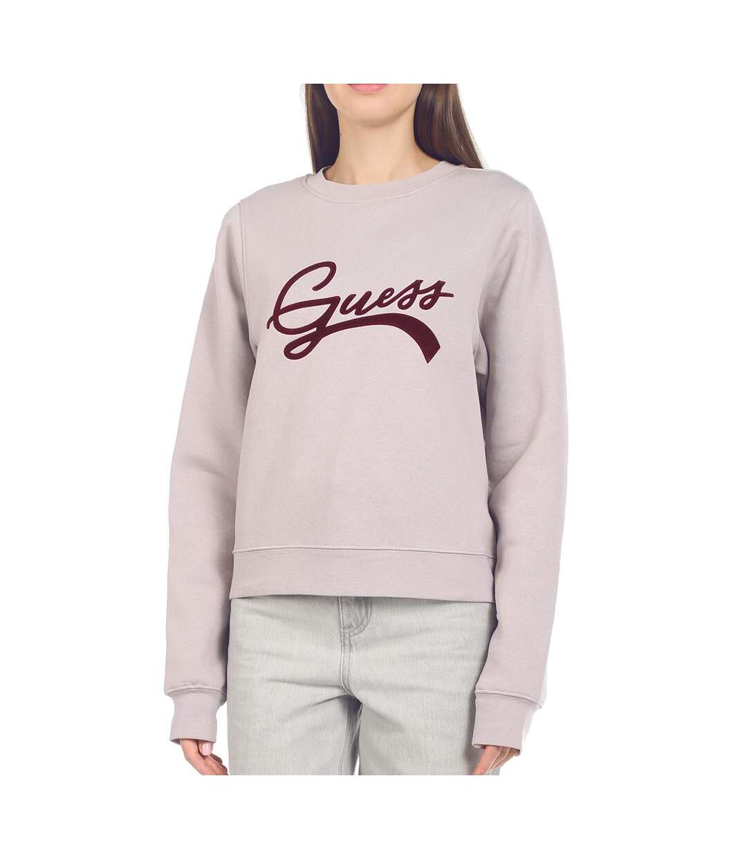 Sweat Mauve Femme Guess Tinca - L