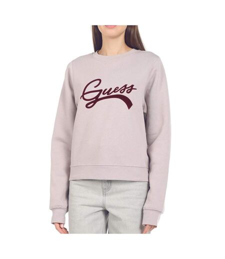 Sweat Mauve Femme Guess Tinca - L