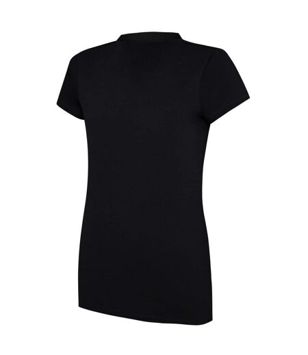 Womens/ladies Club Essential Polo Shirt Black White Umbro