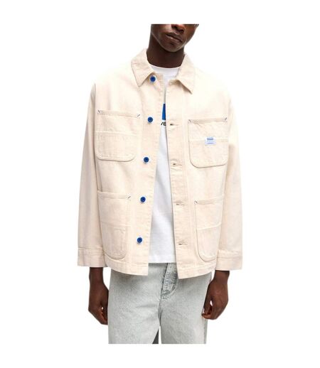 Mens Lisimba Denim Jacket Light Beige Boss