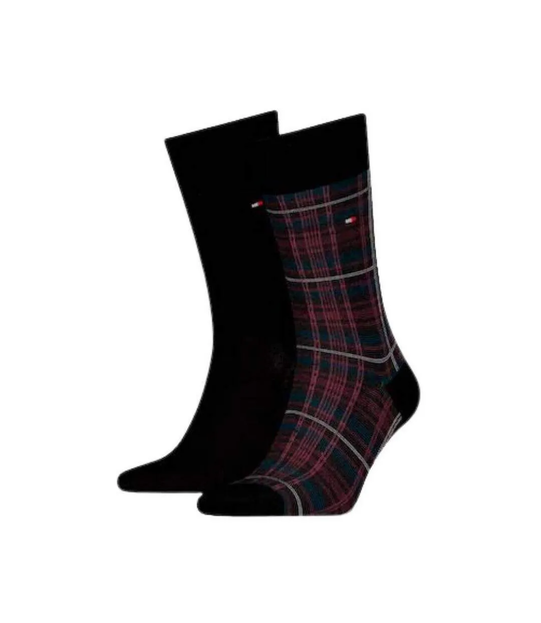 Chaussettes Motif/style À Motifs Homme Noir Rouge Tommy Hilfiger-2