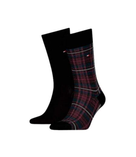 Chaussettes Motif/style À Motifs Homme Noir Rouge Tommy Hilfiger