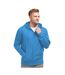 Mens Plain Full Zip Hooded Sweatshirt Royal SG-1