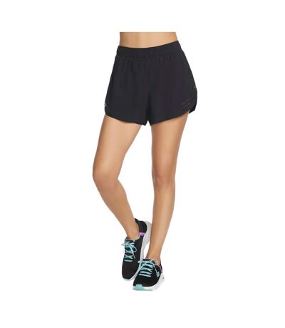 Womens/ladies Performance Hybrid Short Black Skechers