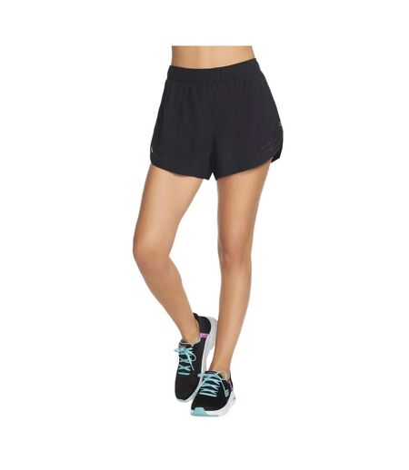 Womens/ladies Performance Hybrid Short Black Skechers