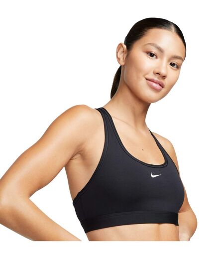 Womens/ladies Swoosh Light Support Sports Bra Black Nike