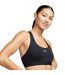 Womens/ladies Swoosh Light Support Sports Bra Black Nike-3