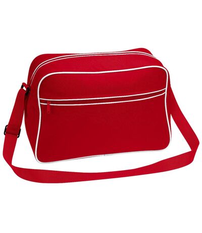 Bagbase Retro Adjustable Shoulder Bag (18 Liters) (Pack of 2) (Classic Red/White) (One Size) - UTBC4479