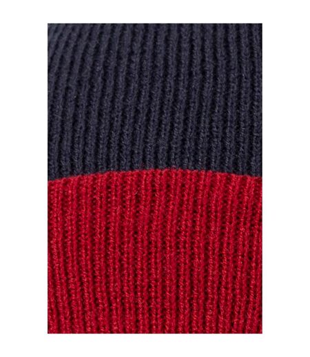 Unisex adult montana knitted reversible beanie navy Trespass