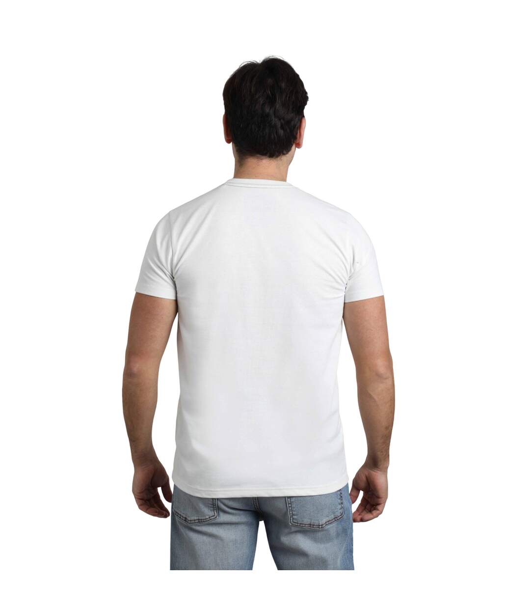 Mens camp kit graphic t-shirt dusty white Weird Fish-2