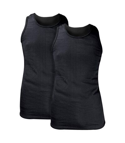 2 Pack Mens Sleeveless Thermal Top for Winter