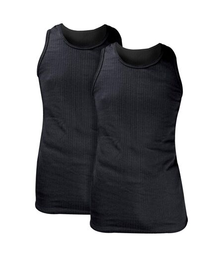2 Pack Mens Sleeveless Thermal Top for Winter