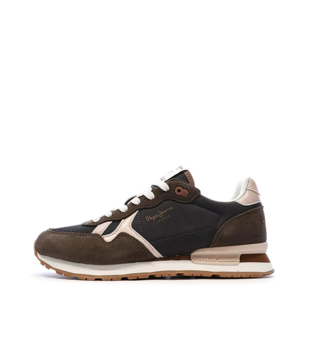 Baskets marrons homme pepe jeans brit jump-1