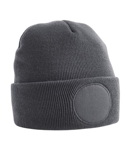 Bonnet Unisexe À Écusson Pour Adultes Gris Foncé Beechfield