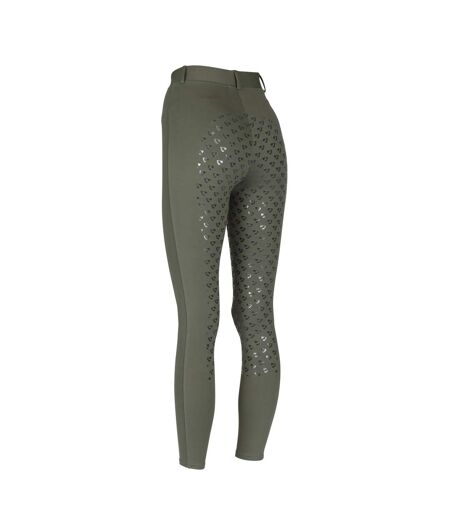 Womens/ladies albany horse riding tights deep green Aubrion