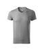 T-shirt Motif/style Chiné Homme Gris Chiné Malfini-1